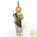 10KY 1.15CTW GREEN AND WHITE DIAMOND ST. JUDE - Norma's Jewelry