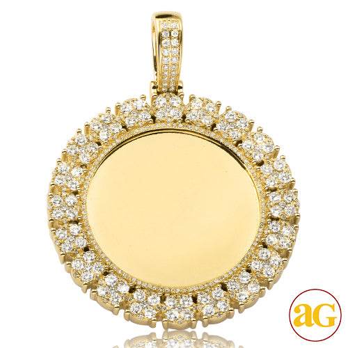 14KY 3.25CTW DIAMOND MEMORY PENDANT - ROUND - Norma's Jewelry
