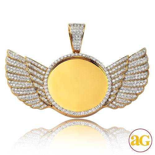 14KY 7.50CTW DIAMOND ROUND MEMORY PENDANT WITH - Norma's Jewelry