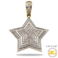 10KY 1.20CTW DIAMOND 3-D STAR PENDANT - Norma's Jewelry