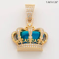 10KY 2.85CTW DIAMOND CROWN PENDANT - Norma's Jewelry