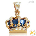 10KY 2.85CTW DIAMOND CROWN PENDANT - Norma's Jewelry