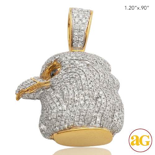 10KY 3.15CTW DIAMOND BALD EAGLE PEDNANT - Norma's Jewelry
