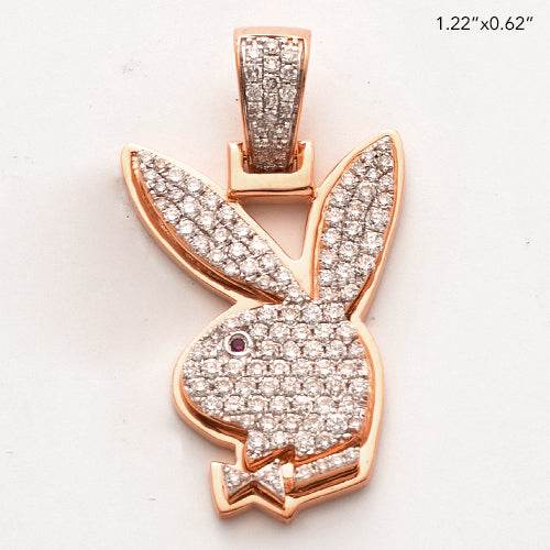 10KR 0.80CTW DIAMOND RABBIT WITH BOWTIE PROFILE - Norma's Jewelry