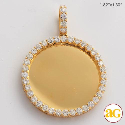 10KY 3.40CTW DIAMOND ROUND MEMORY PENDANT - Norma's Jewelry