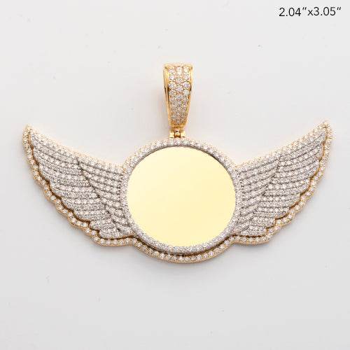 10KY+W 7.00CTW DIAMOND ROUND MEMORY PENDANT WITH - Norma's Jewelry