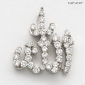 14KW 0.50CTW DIAMOND 'ALLAH' PENDANT - Norma's Jewelry