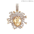 10KY 2.30CTW MICROPAVE DIAMOND MEDUSA PENDANT - Norma's Jewelry