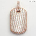 14KR 15.50CTW DIAMOND DOGTAG PENDANT WITH SIDE - Norma's Jewelry