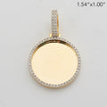 14KY 0.60CTW DIAMOND ROUND MEMORY PENDANT - Norma's Jewelry