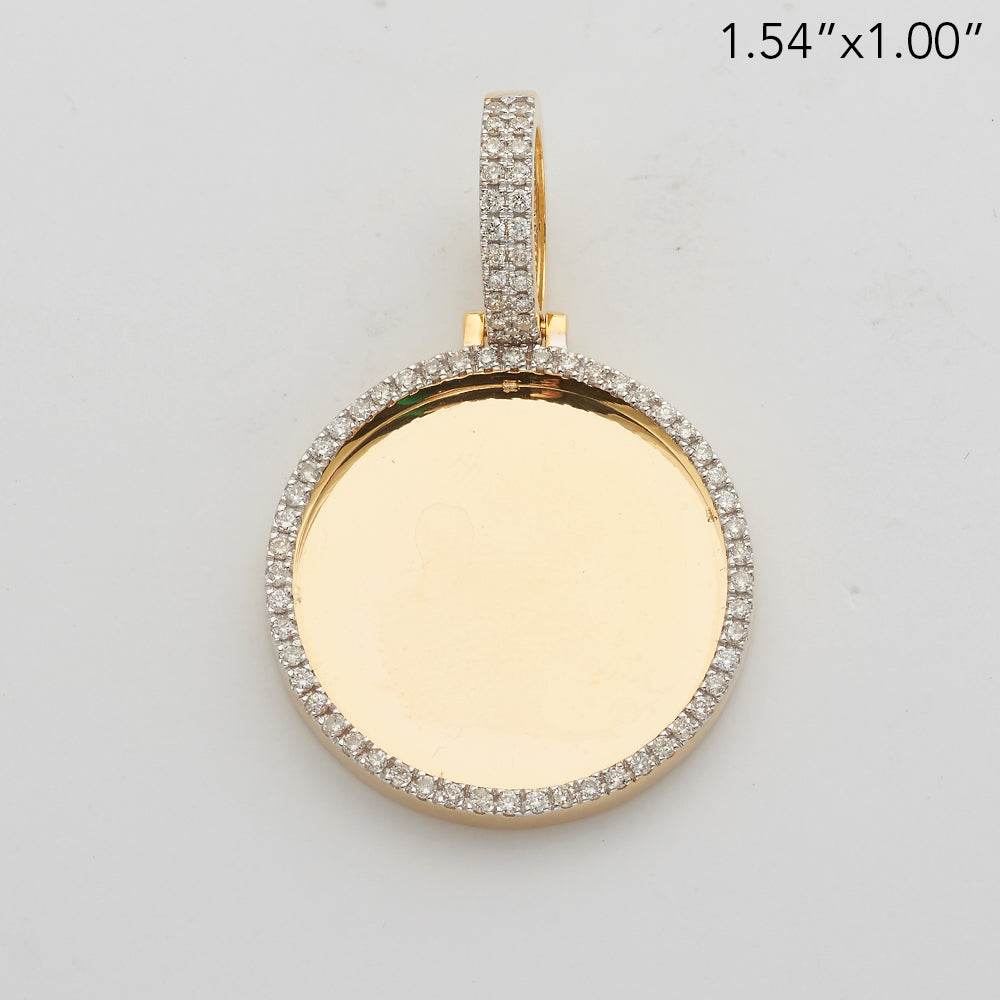 14KY 0.60CTW DIAMOND ROUND MEMORY PENDANT - Norma's Jewelry