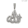 10KW 0.65CTW DIAMOND 3D 'ALLAH' PENDANT - Norma's Jewelry