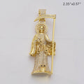 14KY 2.45CTW DIAMOND GRIM REAPER PENDANT - Norma's Jewelry