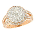14KR 1.75CTW DIAMOND CLUSTER RING - Norma's Jewelry