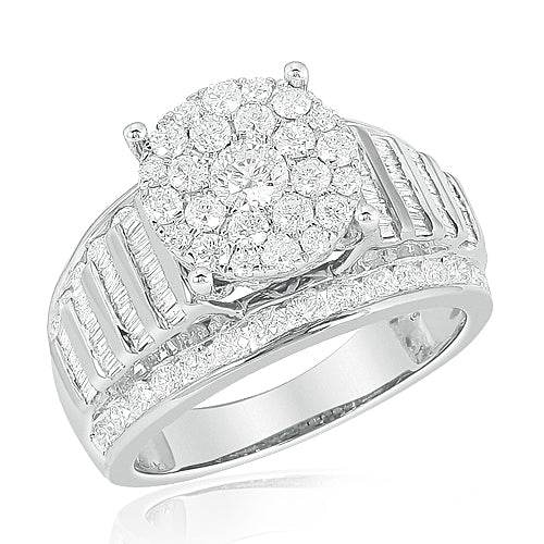 14KW 2.00CTW DIAMOND FANCY RING - Norma's Jewelry