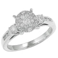 14KW 0.75CTW DIAMOND CLUSTER RING - Norma's Jewelry