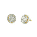 14KY 1.00CTW LUNA DIAMOND EARRINGS WITH HALO - Norma's Jewelry