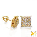 14KY 0.65CTW SQUARE CLUSTER DIAMOND SQ. PRONG - Norma's Jewelry