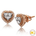14KR 0.33CTW ILLUSION SET DIAMOND HEART CLUSTER - Norma's Jewelry
