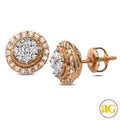 14KR 0.33CTW ILLUSION SET DIAMOND ROUND CLUSTER - Norma's Jewelry