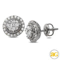 14KW 0.33CTW ILLUSION SET DIAMOND ROUND CLUSTER - Norma's Jewelry
