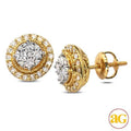 14KY 0.33CTW ILLUSION SET DIAMOND ROUND CLUSTER - Norma's Jewelry