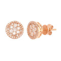 14KR 1.00CTW DIAMOND ROUND CLUSTER EARRINGS - Norma's Jewelry