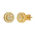 14KY 0.65CTW DIAMOND ROUND CLUSTER EARRING STUDS - Norma's Jewelry