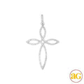 14KW 0.25CTW DIAMOND CROSS PENDANT - Norma's Jewelry