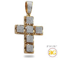 10KY 1.00CTW MICROPAVE DIAMOND 4-PRONG SQUARE - Norma's Jewelry