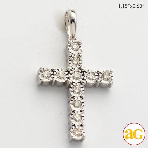 10KW 0.30CTW ILLUSION DIAMOND 11-STONE PRONG SET - Norma's Jewelry