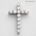 14KW 1.15CTW DIAMOND 11 STONE 3-PRONG CROSS - Norma's Jewelry