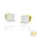 10KY 0.30CTW DIAMOND DICE MICRO PAVE EARRINGS - Norma's Jewelry