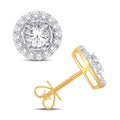 14 Karat White Gold 0.50 Carat Diamonds Round Earrings-0128063-WG - Norma's Jewelry