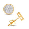 10 Karat Yellow Gold 0.14 Carat Diamonds Round Earrings-0126037-YG - Norma's Jewelry