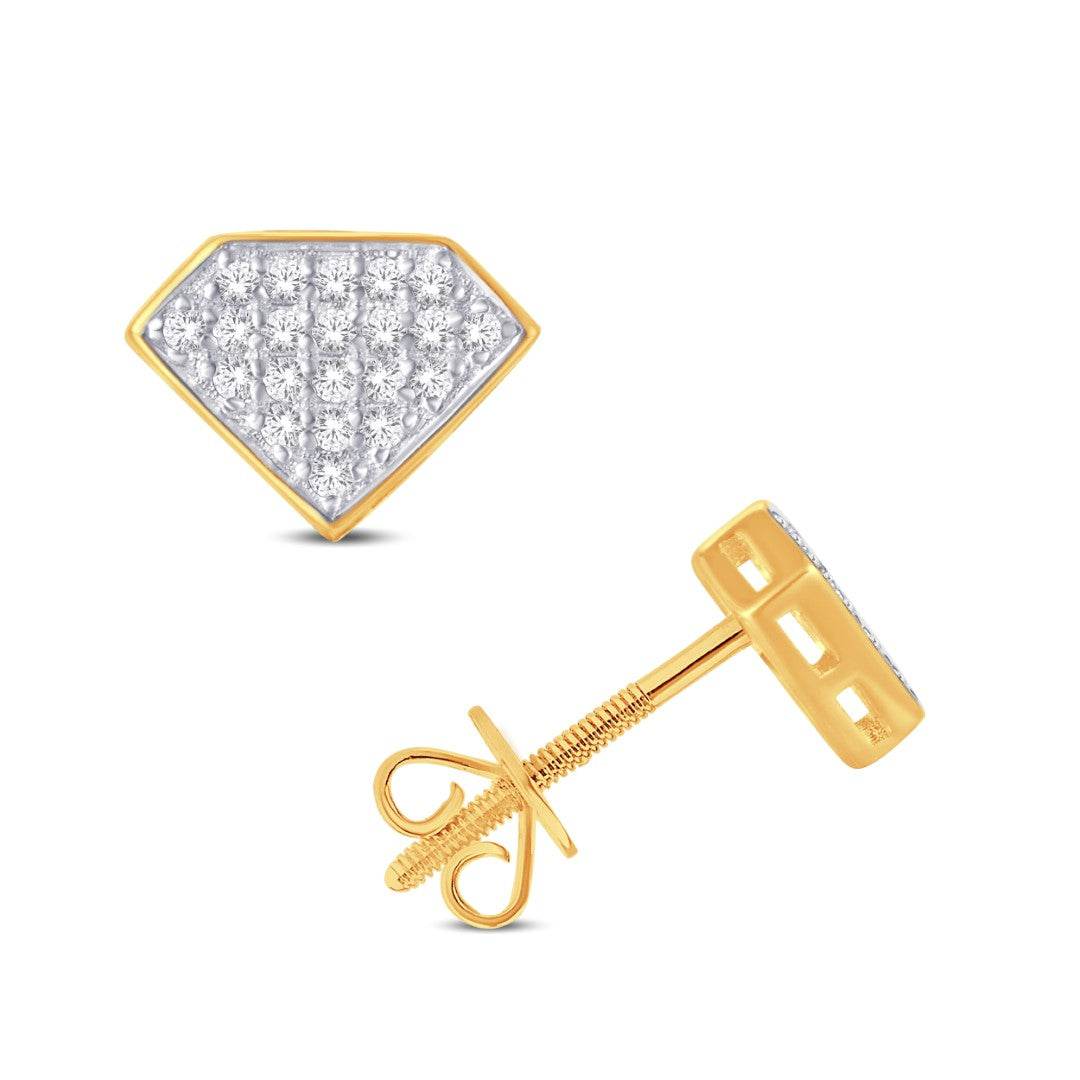 10 Karat White Gold 0.12 Carat Diamonds Earrings-0125753-WG - Norma's Jewelry