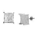 14K 3.00CTW INVISIBLE DICE EARRINGS - Norma's Jewelry