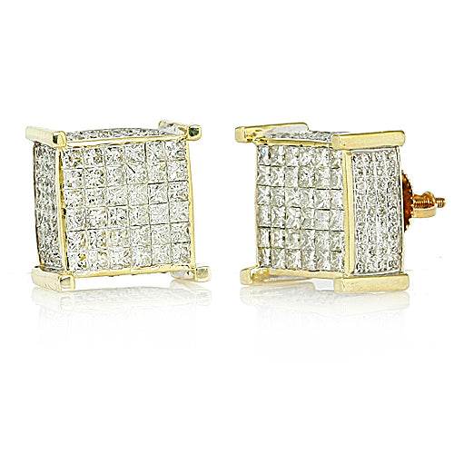 10KY 3.00CTW P/C DIAMOND DICE EARRINGS - Norma's Jewelry