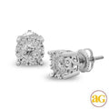 14KW 0.75CTW DIAMOND FLEUR STUDS - Norma's Jewelry