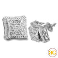 10KW 1.50CTW DIAMOND 3-D KITE SHAPE EARRINGS - Norma's Jewelry