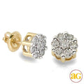 10KY 0.50CTW DIAMOND PRONG FLOWER EARRINGS - FANOO - Norma's Jewelry