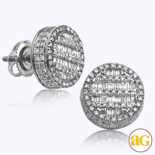 10KW 1.00 CTW ROUND SHAPE BAGUETTE ER - Norma's Jewelry