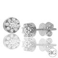 10KW 0.25CTW DIAMOND 3-PRONG FLOWER EARRINGS - Norma's Jewelry