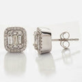 14KW 0.80CTW BAGUETTE DIAMOND EARRING STUDS - Norma's Jewelry