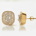 14KY+W 1.05CTW BAGUETTE DIAMOND EARRING STUDS - - Norma's Jewelry