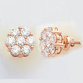 10KR 2.05CTW DIAMOND FLOWER EARRINGS - Norma's Jewelry