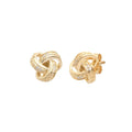 14KY 0.10CTW DIAMOND TRIPLE TWISTED CELTIC KNOT - Norma's Jewelry