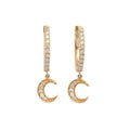 14KY 0.25CTW ROUND DIAMOND HUGGGIE/HOOP EARRINGS - Norma's Jewelry