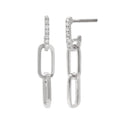 14KW 0.25CTW DIAMOND DANGLING PAPERCLIP EARRINGS - Norma's Jewelry