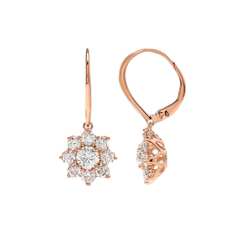 14KR 2.15CTW DIAMOND DANGLING EARRING - Norma's Jewelry